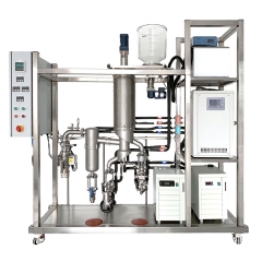 Lab Advanced Essential Oil Extractor Sliding Wiped Film Evaporator Glass and Stainless Steel Short Path Molecular Distiller