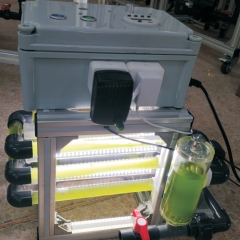 Small tubular microalgae photobioreactor