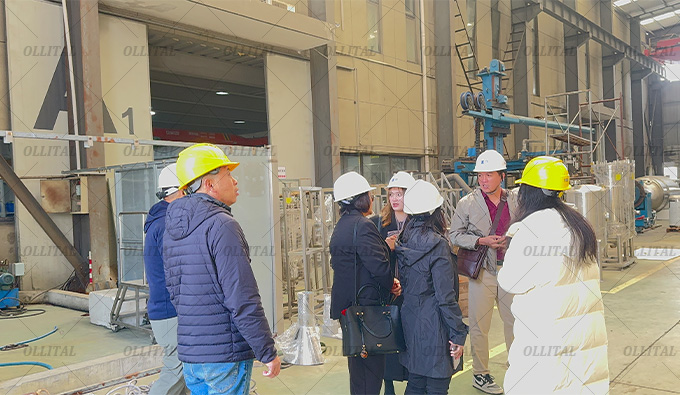 Chile Clients Visit Our Plant for Lab Reactor System