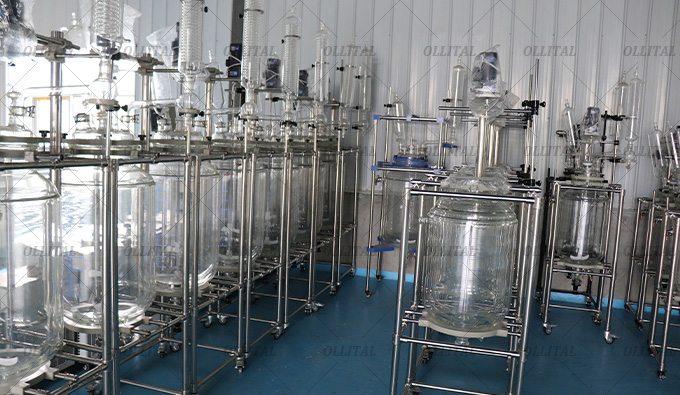 Jacketed glass Reactor